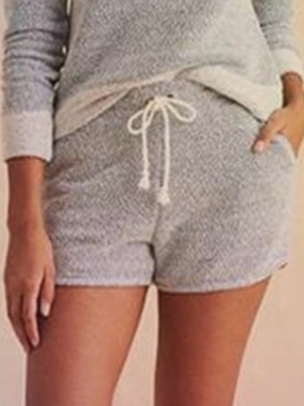 Women’s Faherty Cotton Blend Shorts - White/Navy Design Size L